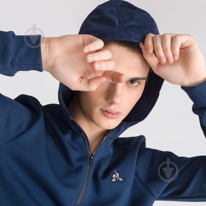 Джемпер Le Coq Sportif TECH HOODY 1/2 ZIP N°1 M 1910436-LCS р. S синий - фото 2