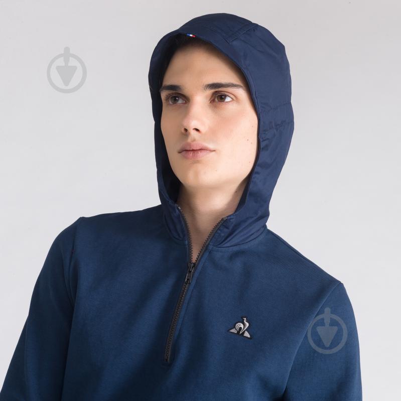 Джемпер Le Coq Sportif TECH HOODY 1/2 ZIP N°1 M 1910436-LCS р. S синий - фото 4