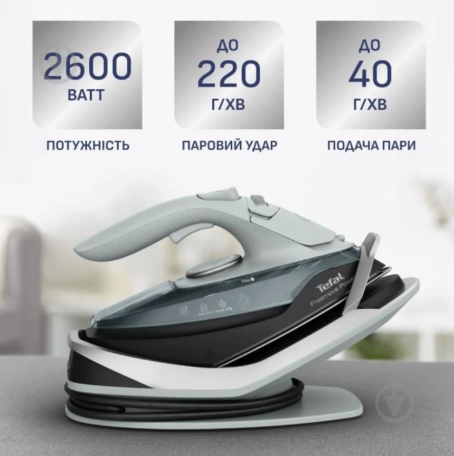 ВИТРИНА! Утюг Tefal Freemove Power FV6670E0 - фото 4 ВИТРИНА! Утюг Tefal Freemove Power FV6670E0 - фото 4