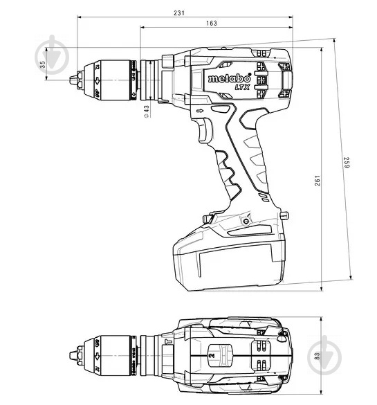 Шуруповерт ударний акумуляторний Metabo SB 18 LTX IMPULS 602192840 - фото 2