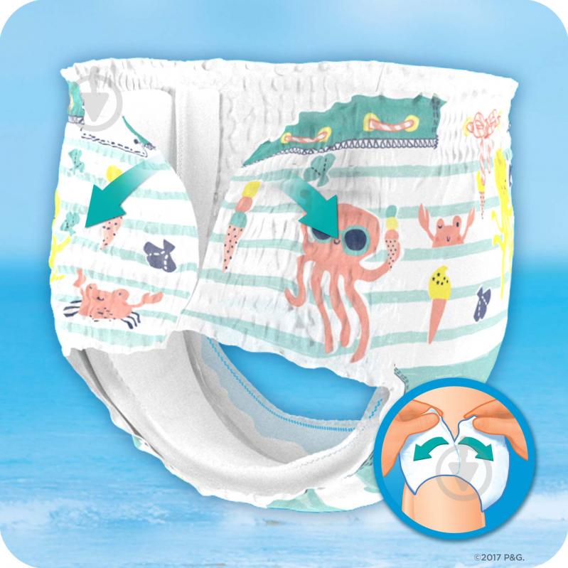 Подгузники-трусики Pampers Splashers 3 6-11 кг 12 шт. - фото 6