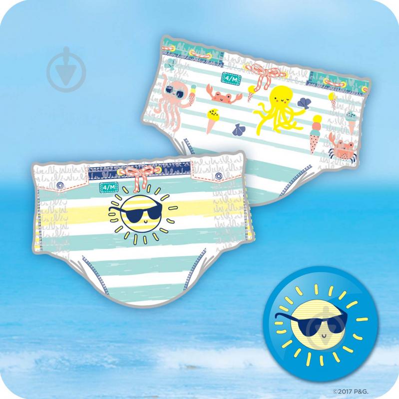 Подгузники-трусики Pampers Splashers 3 6-11 кг 12 шт. - фото 4