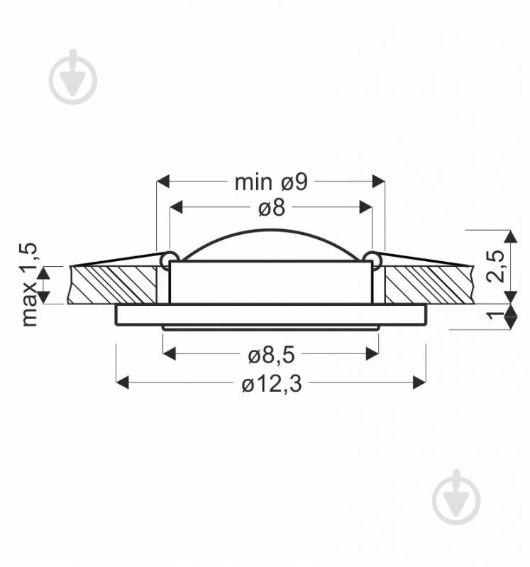 Светильник точечный Candellux SSP-27 5 Вт 4000 К белый/прозрачный 2203140 - фото 3