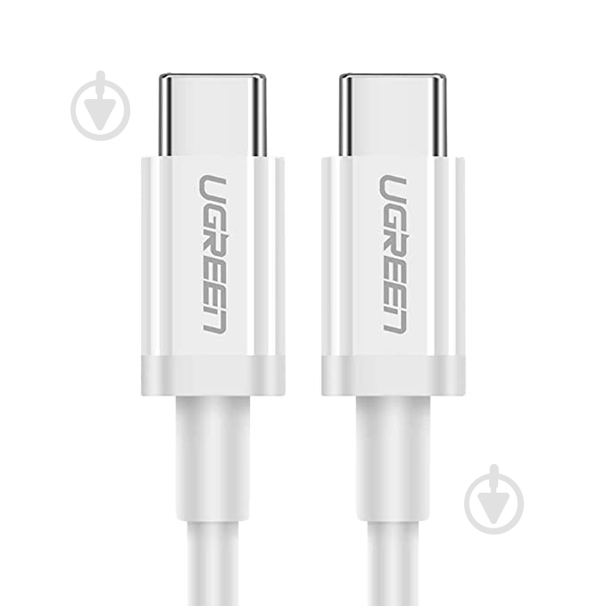 Кабель UGREEN US264 USB Type-C to USB Type-C 60W ABS Cover 3A 1,5 м white (60519) - фото 2