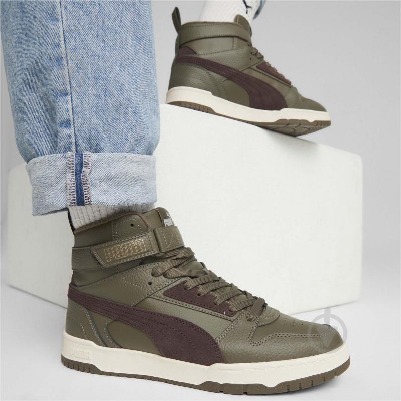 Черевики Puma RBD GAME WTR DEEP OLIVE-DARK CHOCOLATE-P 38760401 р.44 зелений - фото 7