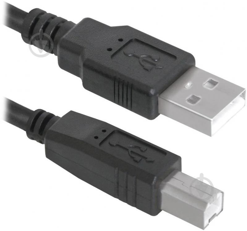 Кабель Defender USB AM-BM USB04-10 Defender 3 м черный (83764) - фото 1