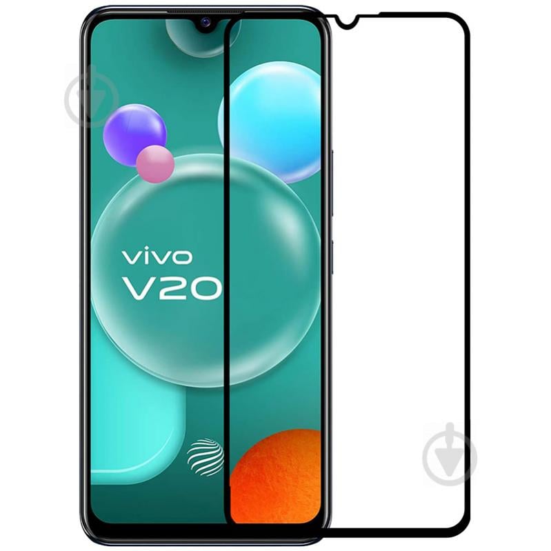 Защитное стекло PowerPlant Full screen black для Vivo V20 (GL609451) - фото 1