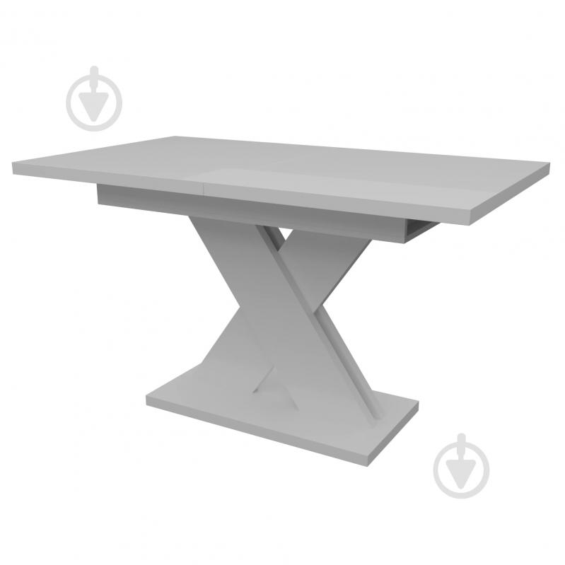 Стіл обідній KS Wood Ламар 1400(1800)x800x750мм білий глянець - фото 3