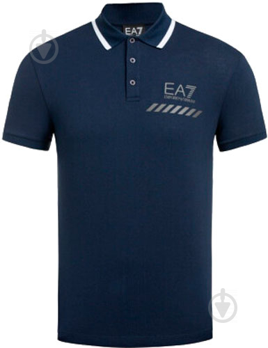 Поло EA7 3KPF24-PJ5SZ-1554 р.2XL синій - фото 1