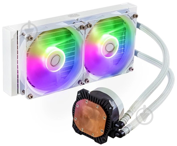 Система водяного охолодження Cooler Master MasterLiquid 240L Core ARGB White (MLW-D24M-A18PZ-RW) - фото 5