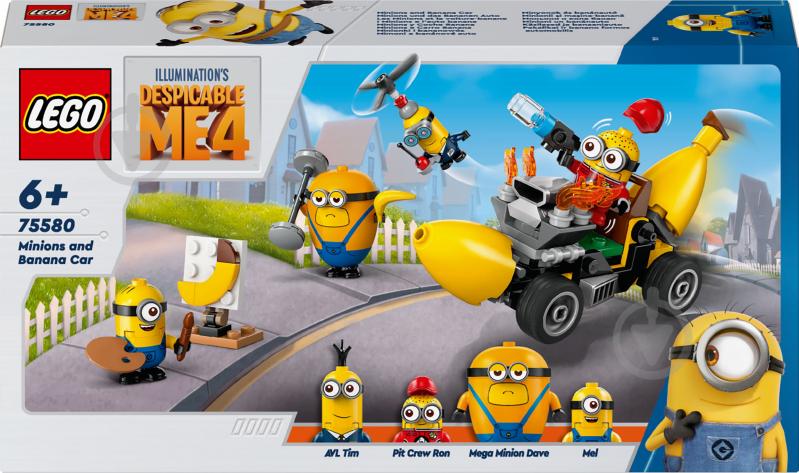 Конструктор LEGO Minions Мужчины и банановый автомобиль 75580 - фото 1