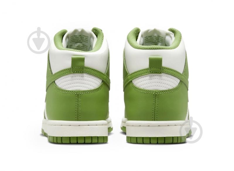Кроссовки женские демисезонные Nike DUNK HIGH DD1869-300 р.39 белые с зеленым - фото 4 Кроссовки женские демисезонные Nike DUNK HIGH DD1869-300 р.39 белые с зеленым - фото 4