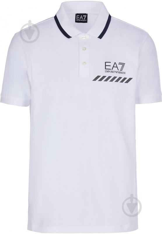 Поло EA7 3KPF24-PJ5SZ-1100 р.3XL білий - фото 1