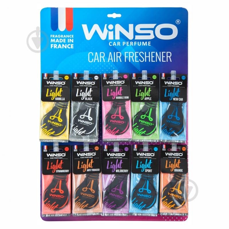 Ароматизатор подвесной WINSO Light дисплей MIX 500024 15 мл - фото 1
