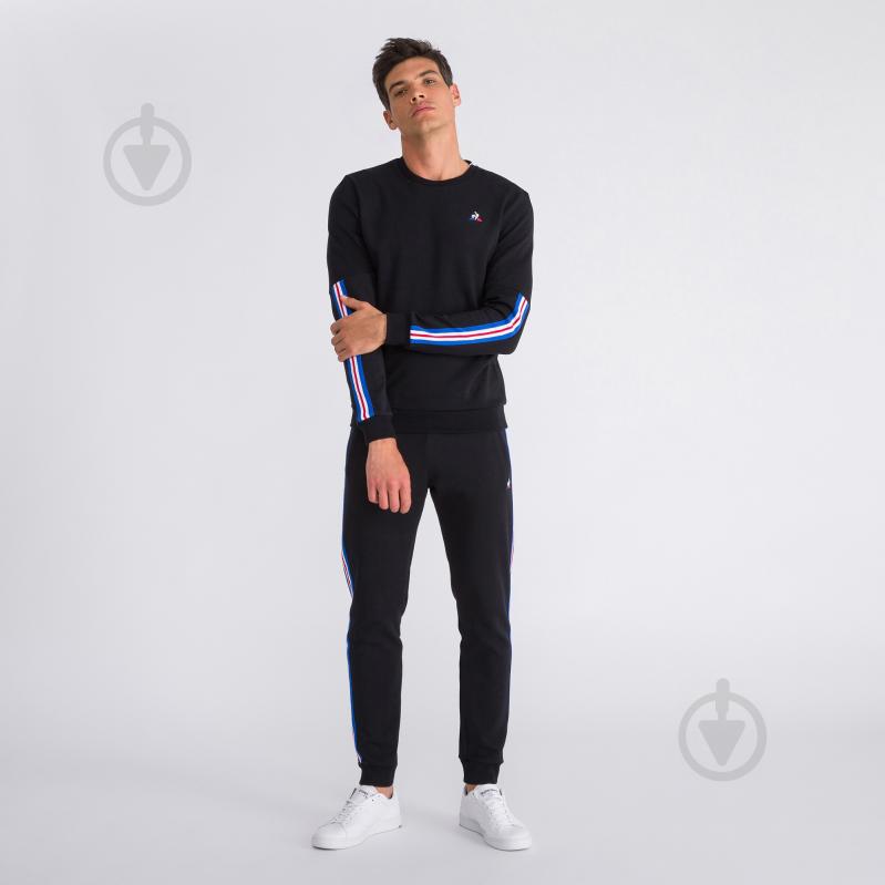 Джемпер Le Coq Sportif TRI SAISON CREW SWEAT N4 M 1921938-LCS р. XS черный - фото 4