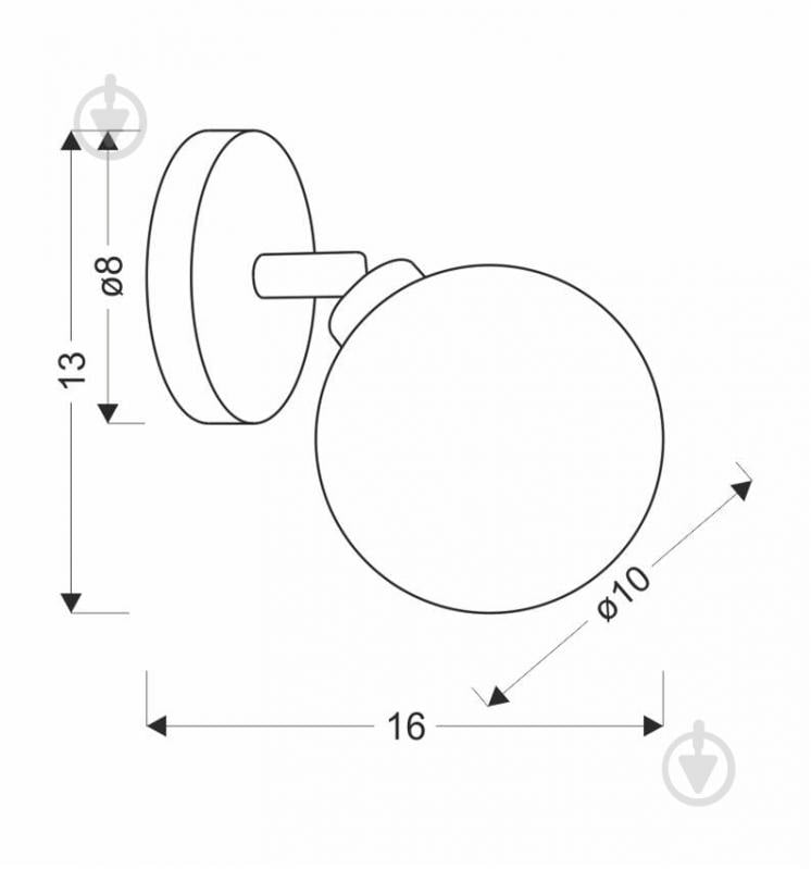 Спот Candellux Rodia 1x40 Вт G9 сірий/нікель 91-20963 - фото 2