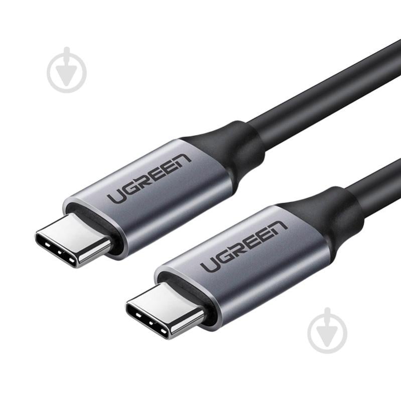 Кабель UGREEN US161 Type-C-Type-C 60 W 3A Gen1 5Gbps Cable 1,5 м black (50751) - фото 1