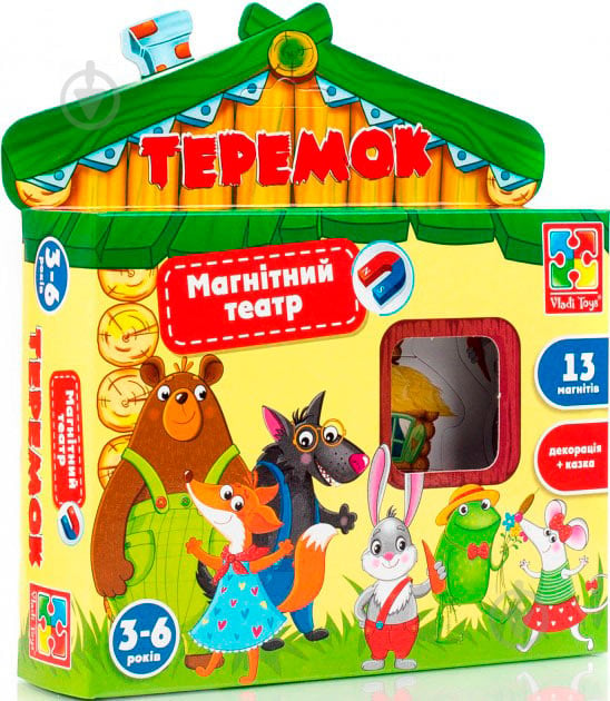 Гра магнітна Vladi Toys Магнітний театр.Теремок VT3206-25 - фото 1