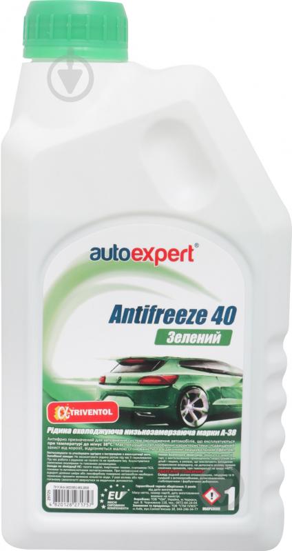 Антифриз AutoExpert -38°C готовый 1 л зеленый - фото 1