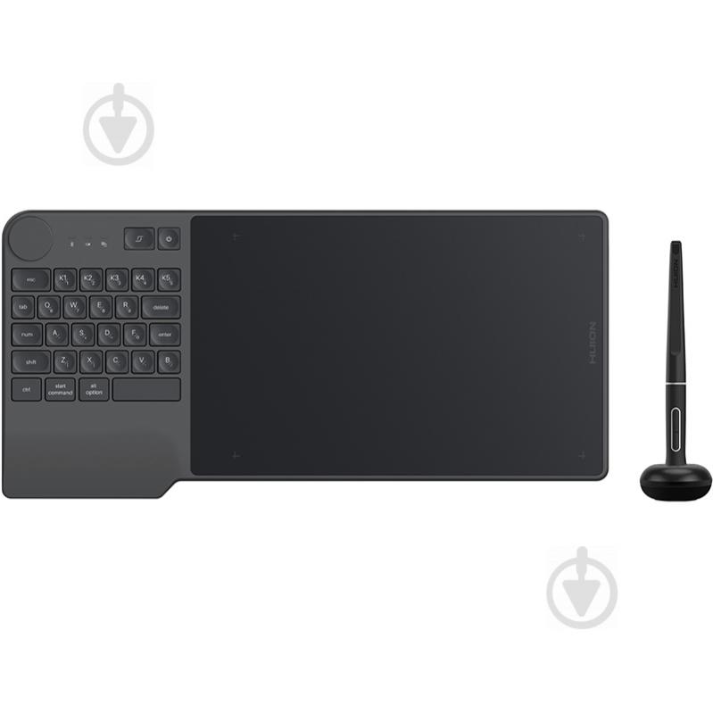 Планшет графічний Huion Inspiroy Keydial KD200 black - фото 1