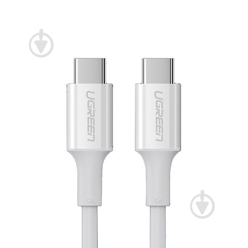 Кабель UGREEN US300 Type-C — Type-C 1 м white (60551) - фото 2