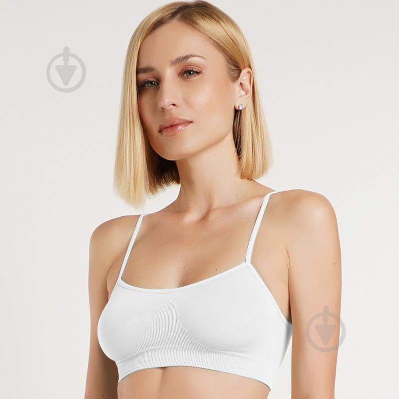 Топ-брасьер Giulia Cami top р.S/M белый - фото 1