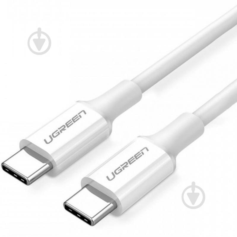 Кабель UGREEN USB 2.0 Type-C M-M (20V/5A) (100W) US300 1,5 м белый (80370) - фото 1