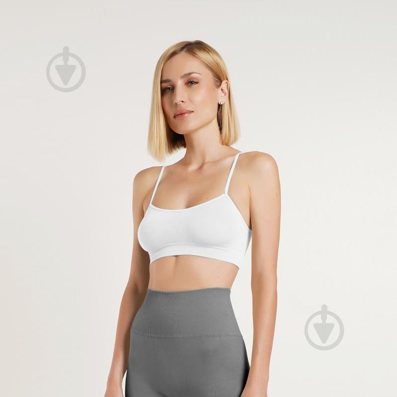 Топ-брасьер Giulia Cami top р.L/XL белый - фото 3