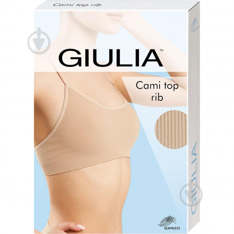 Топ-брасьер Giulia Cami top rib р.L/XL черный - фото 4 Топ-брасьер Giulia Cami top rib р.L/XL черный - фото 4