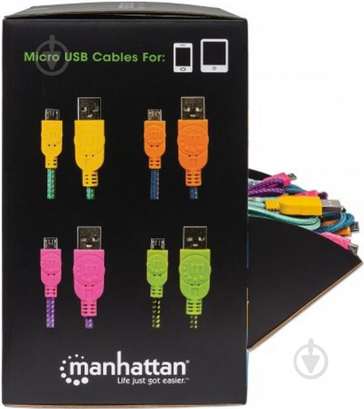 Кабель Intracom USB AM-micro BM Box (60 шт) 0,5 м multicolor (394178) - фото 4