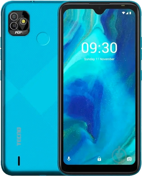 Смартфон Tecno POP 5 BD2d 2/32GB ice blue (4895180775093) - фото 1