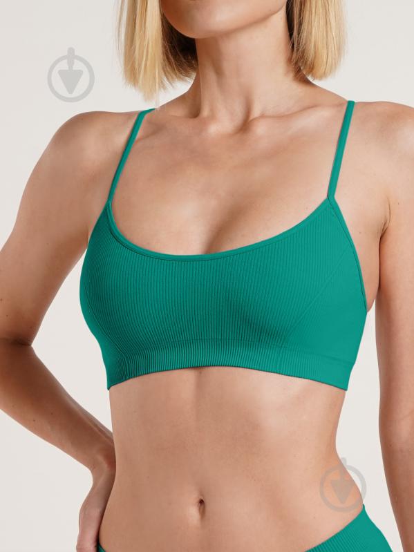 Топ-брасьер Giulia Cami top rib emerald р.S/M зеленый - фото 1