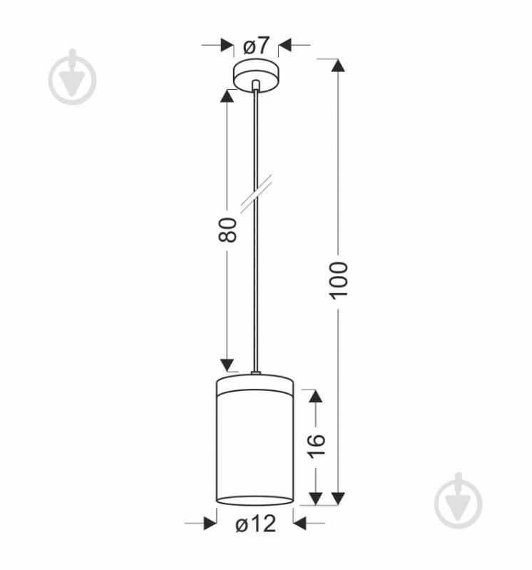 Люстра подвесная Candellux WELS 1x40 Вт E27 прозрачный/черный/бежевый 31-21984 - фото 2