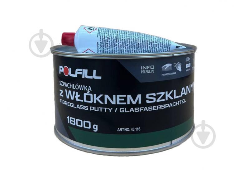 Шпаклевка со стекловолокном Polfill 1,8 кг - фото 1