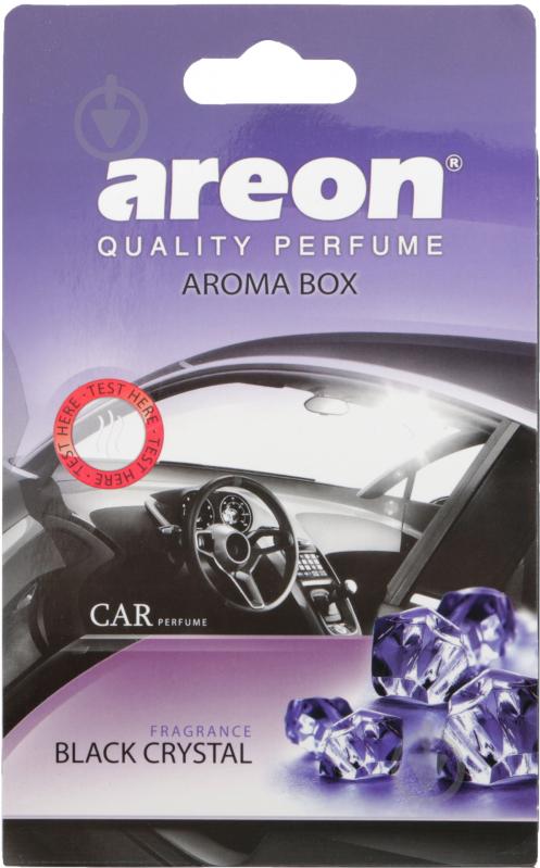 Ароматизатор на панель приборов Areon Aroma Box Black Crystal - фото 1