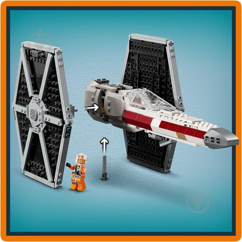 Конструктор LEGO Star Wars Сборный пакет «Истребитель TIE и Корабль X-wing» 75393 - фото 9