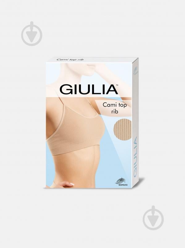 Топ-брасьер Giulia Cami top rib sky blue р.S/M голубой - фото 4