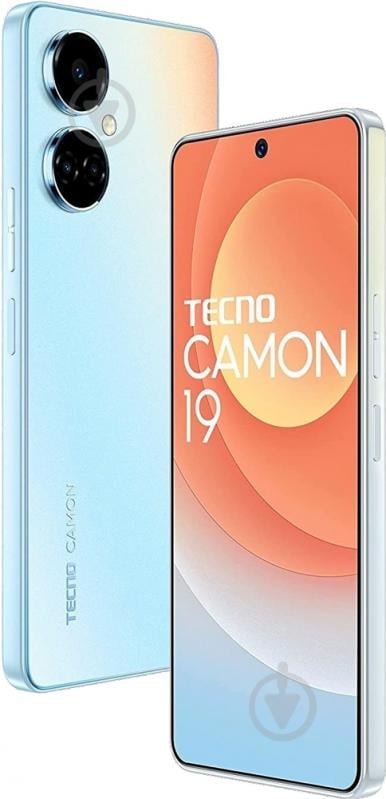 Смартфон Tecno Camon 19 NFC 6/128GB sea salt white (4895180784217) - фото 4