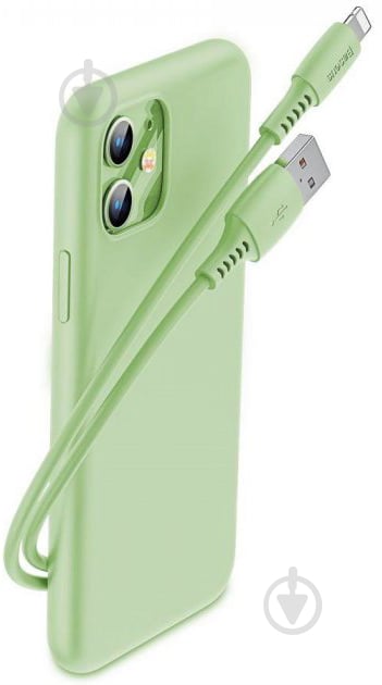 Кабель BASEUS USB AM-Lightning M 2.4A 1,2 м green (CALDC-06) - фото 7