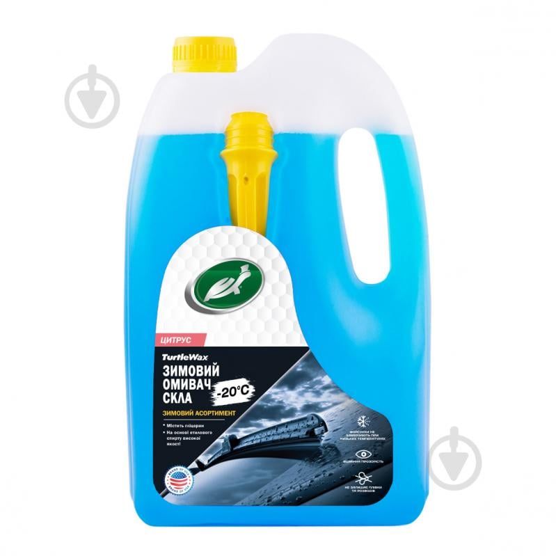 Омивач скла TURTLE WAX Winter screen wash Liquid Fire -20 °C зима 4 л - фото 1