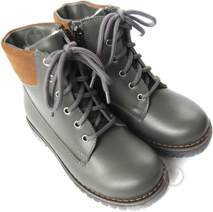 Ботинки для мальчика Мальви р.36 серый Ш-336 - фото 1