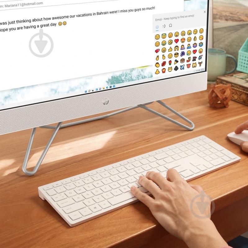 Моноблок HP All-in-One 27 (6C9C0EA) white - фото 7