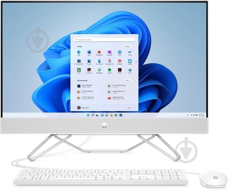 Моноблок HP All-in-One 27 (6C9C0EA) white - фото 2