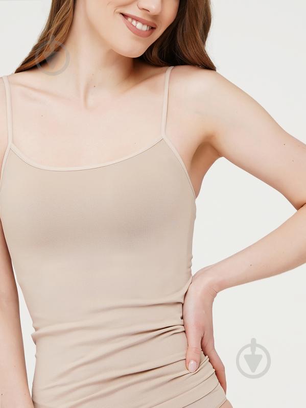 Майка Giulia Camisole р.S-M бежевый - фото 1 Майка Giulia Camisole р.S-M бежевый - фото 1