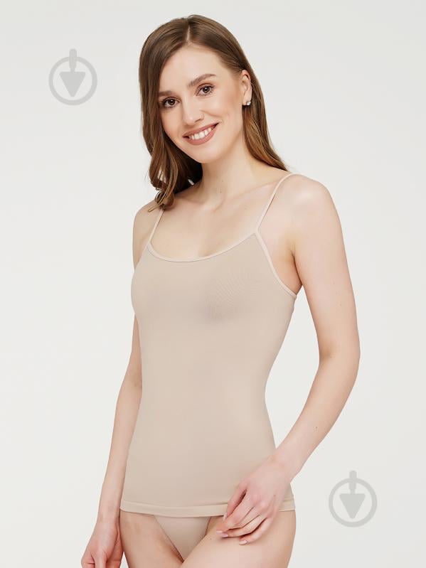 Майка Giulia Camisole р.S-M бежевый - фото 2 Майка Giulia Camisole р.S-M бежевый - фото 2