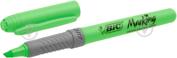 Маркер текстовый BIC Текстовыделитель Грипп зеленый 811932 - фото 1