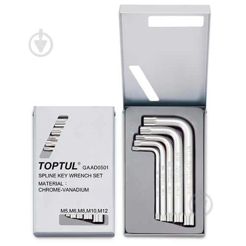 Набір ключів шестигранних Toptul М5-М12 GAAD0501 - фото 1