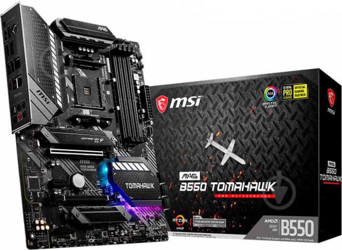 Материнская плата MSI MAG B550 TOMAHAWK (Socket AM4, AMD B550, ATX) - фото 5