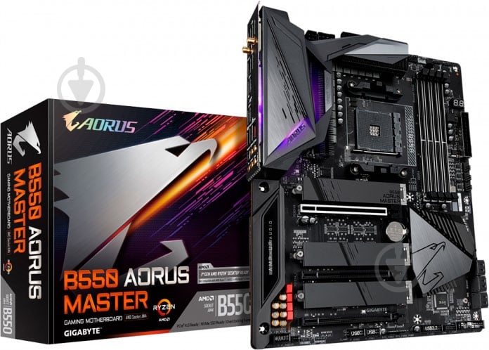 Материнская плата Gigabyte B550 AORUS MASTER (Socket AM4, AMD B550, ATX) - фото 1