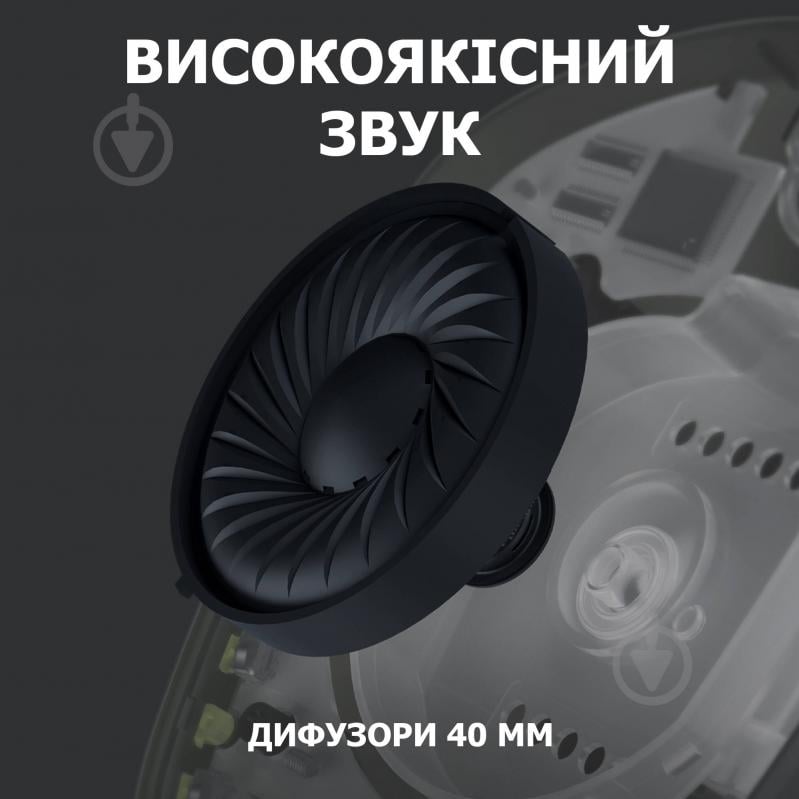 Гарнитура игровая Logitech G435 Lightspeed Wireless Gaming Headset black (981-001050) - фото 3